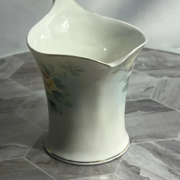 Antique Nippon Hand Painted Floral Creamer with Gold Trim – Crown Mark Japan - Picture 2 of 9